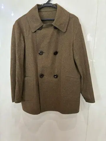 브라운 울 피코트