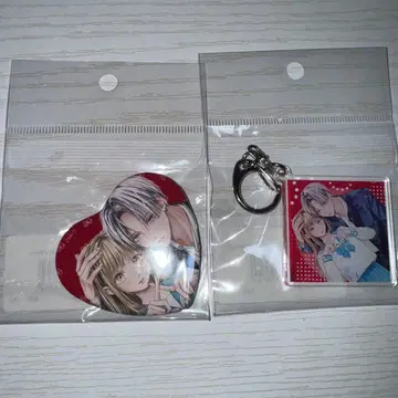 사랑에 빠진 립 틴트 비비드 캔뱃지 키링