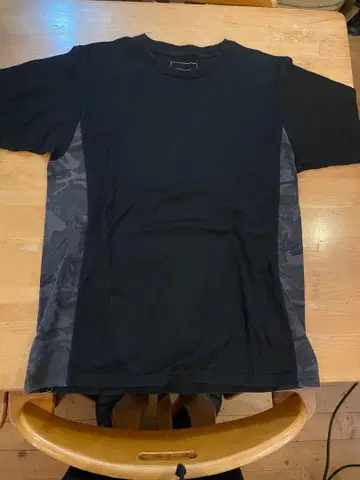 SOPHNET. 블랙 카모플라쥬 T셔츠 M