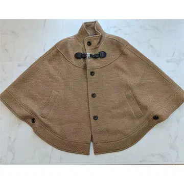 컨디션 최상 UNTITLED 언타이틀 카멜 판초 망토 코트 S