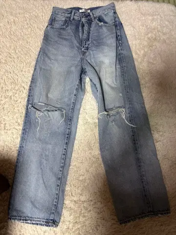 MOUSSY 데미지 데님 청바지 25