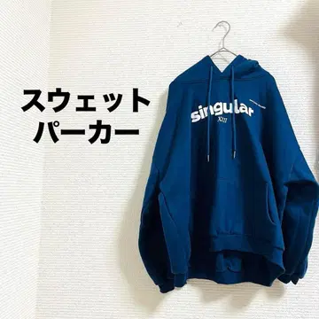 상의 맨투맨 프린트 후드티 속기모 블루 계열 캐주얼 가을 겨울 코디