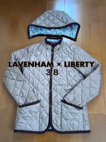 LAVENHAM x LIBERTY 퀼팅 자켓 사이즈 38