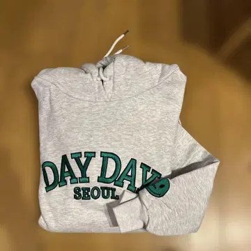 DAYDAY SEOU 후드 부착 후드티 그레이 풀오버