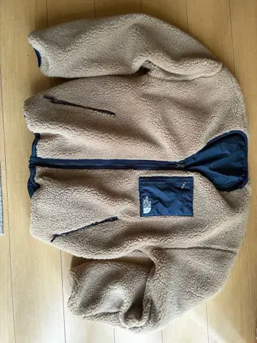 리버서블 플리스 자켓 베이지/네이비