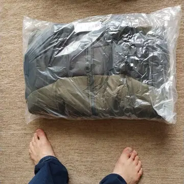 다운 자켓 블랙 카키