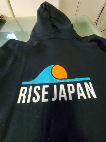 RISE JAPAN 후드 부착 후드티 L 사이즈 블랙