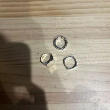 실버 스퀘어 반지 남성용 사이즈