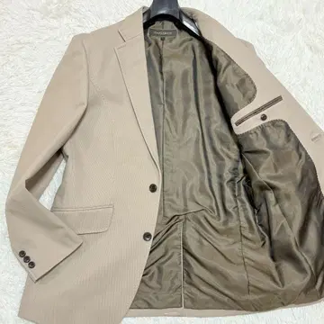 컨디션 최상 조셉 아부드 실크 혼방 테일러드 자켓 베이지 광택 안감