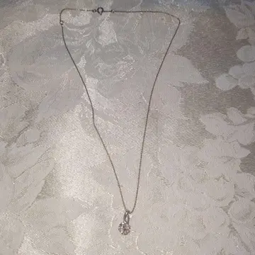 K10 꽃 모티브 목걸이