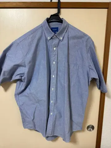 BEAMS 버튼다운 셔츠 S 사이즈 파란색