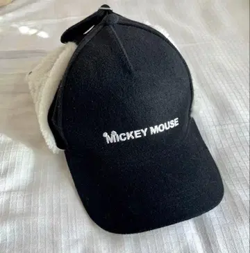 미키마우스 귀도리 모자 블랙