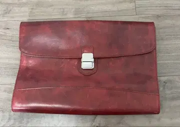 aniary 가죽 클러치백 브라운 레드