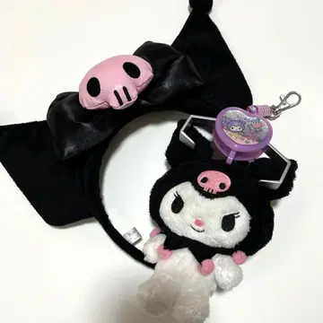 쿠로미 머리띠 마스코트 키링 3개 묶음 판매