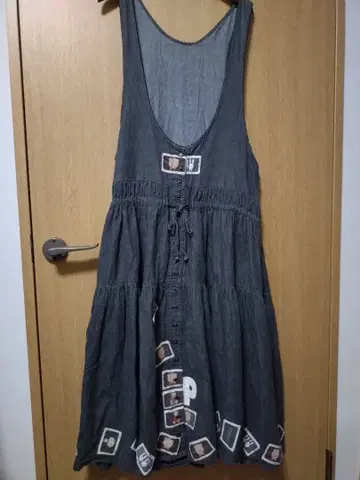 핑크하우스 PINK HOUSE 던가리 오버롤 스커트