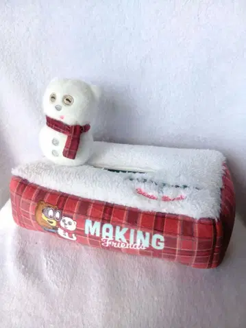 USJ 미니언 팀 눈사람 티슈 박스 커버