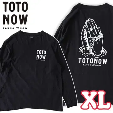 totonow totonow 로고 긴팔 T셔츠