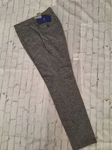 G-STAGE 그레이 헤링본 슬랙스 스트레치 저지 원단 48