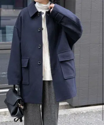 어반 리서치 도어스 FORK&SPOON 발라칼라 미들 코트 네이비