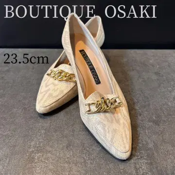 BOUTIQUE OSAKI 체인 장식 펌프스 23.5cm