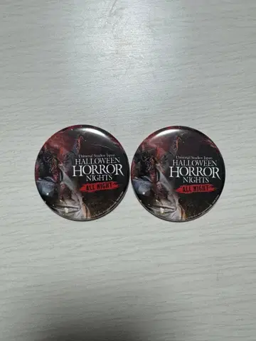 USJ 할로윈 호러 나이트 올 나이트 한정판 캔뱃지