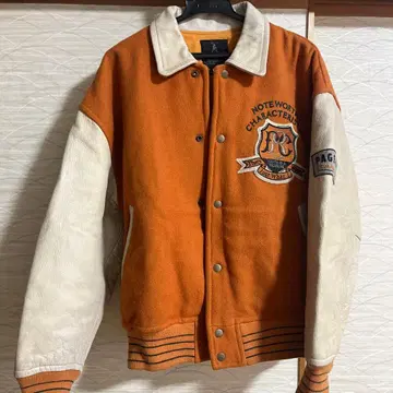 PAGE BOY 바시티 자켓 오렌지