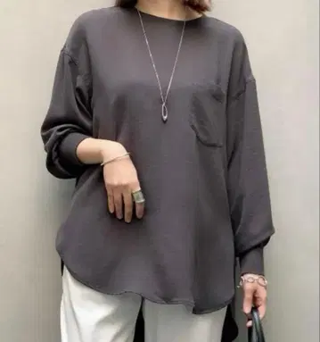 RIVE DROITE 리브 드와 조젯 포켓 블라우스 긴팔