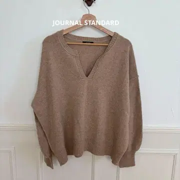 JOURNAL STANDARD 캐시미어 혼방 스키퍼 니트 베이지