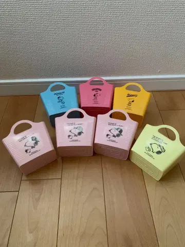 스누피 잡화 케이스 7개 세트