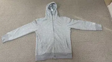 그레이 풀 집업 후드 부착 후드티