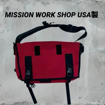 MISSION WORKSHOP 메신저 백 레드 USA제 20L