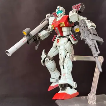 HG 짐 (숄더 캐논/미사일 포드) 완성품 (부분 페인팅 웨더링)