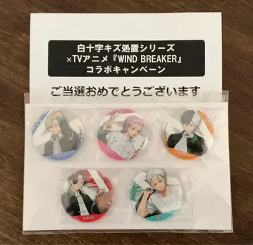 화이트 십자가 x WIND BREAKER 콜라보 캔뱃지 세트