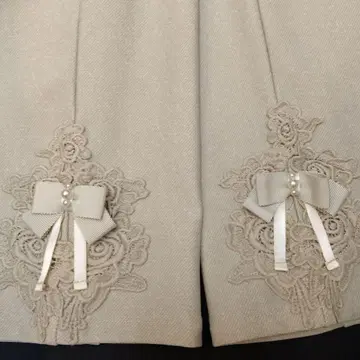 베이지 속기모 스트레이트 팬츠 사이즈 40