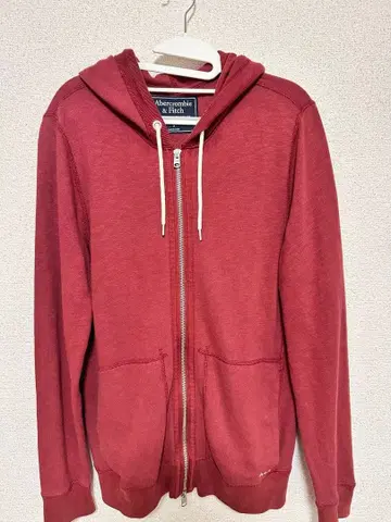Abercrombie & Fitch 레드 후드티 S