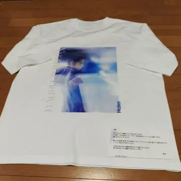 Haier 하뉴 유즈루 앰버서더 취임 기념 T셔츠 화이트