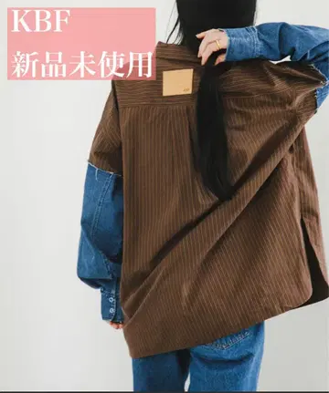 KBF 데님 슬리브 리메이크 셔츠