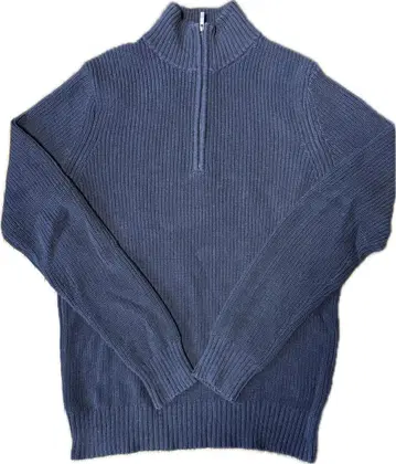 Calvin Klein jeans 블랙 하프 지퍼 스웨터