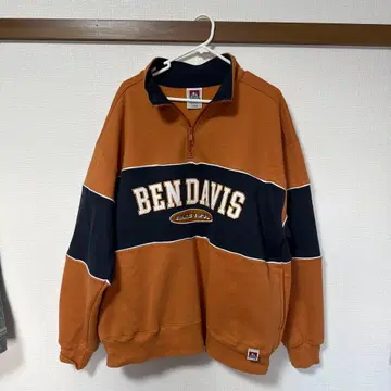 BEN DAVIS 집업 트레이닝복 오렌지/네이비