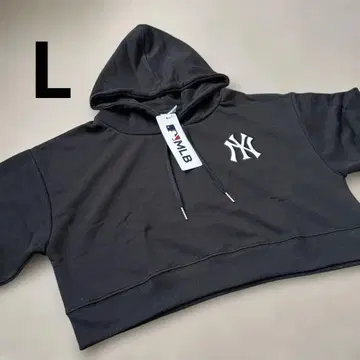 *새상품* MLB 뉴욕 양키스 크롭 후드티 숏 기장 L