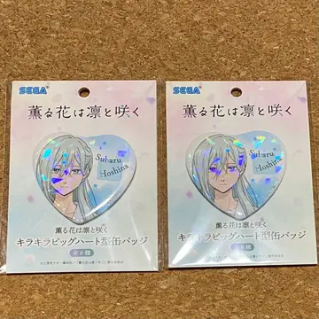 키라키라 빅 하트형 캔뱃지 호시나 스바루