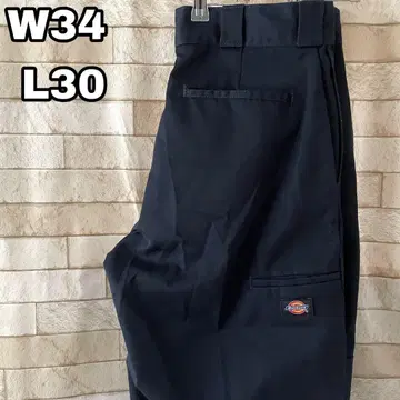 디키즈 더블니 워크 팬츠 멕시코제 자수 네이비 34 x 30