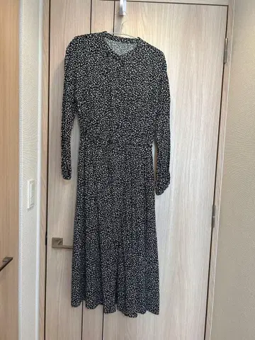 패턴 긴팔 원피스 M 사이즈