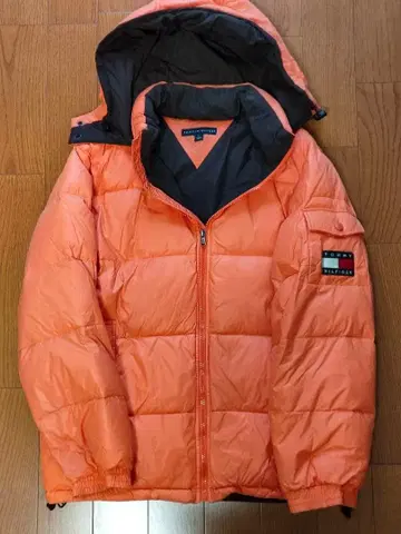 타미힐피거 TOMMY HILFIGER 오렌지 다운 자켓