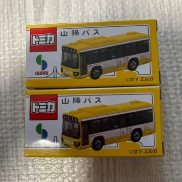 2개 산요 버스 오리지널 토미카 이스즈 엘가