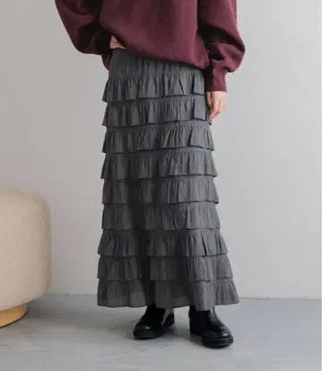 [ 미착용 ] 로리즈팜 프릴 스커트