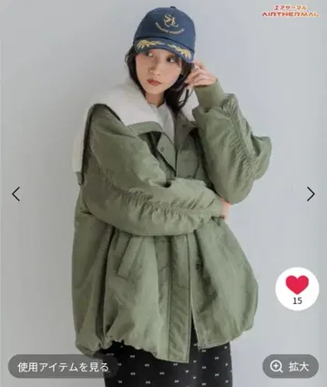 LOWRYSFARM 빅 칼라 플라이트 블루종 카키