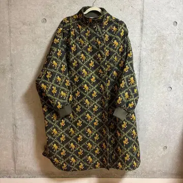 melange 메 원숭이 패턴 코트