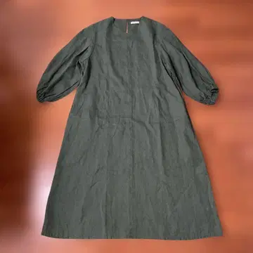 foglinenwork 포그린워크 다크 그린 롱 원피스