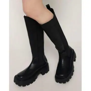 SLY STITCH SIDE GORE KNEE BOOTS 롱 부츠